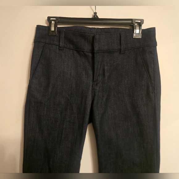 NWT Ann Taylor Loft Womens Dark Wash Bootcut Jeans Belt Loops Sz 2 27.5 Inseam - Picture 2 of 16